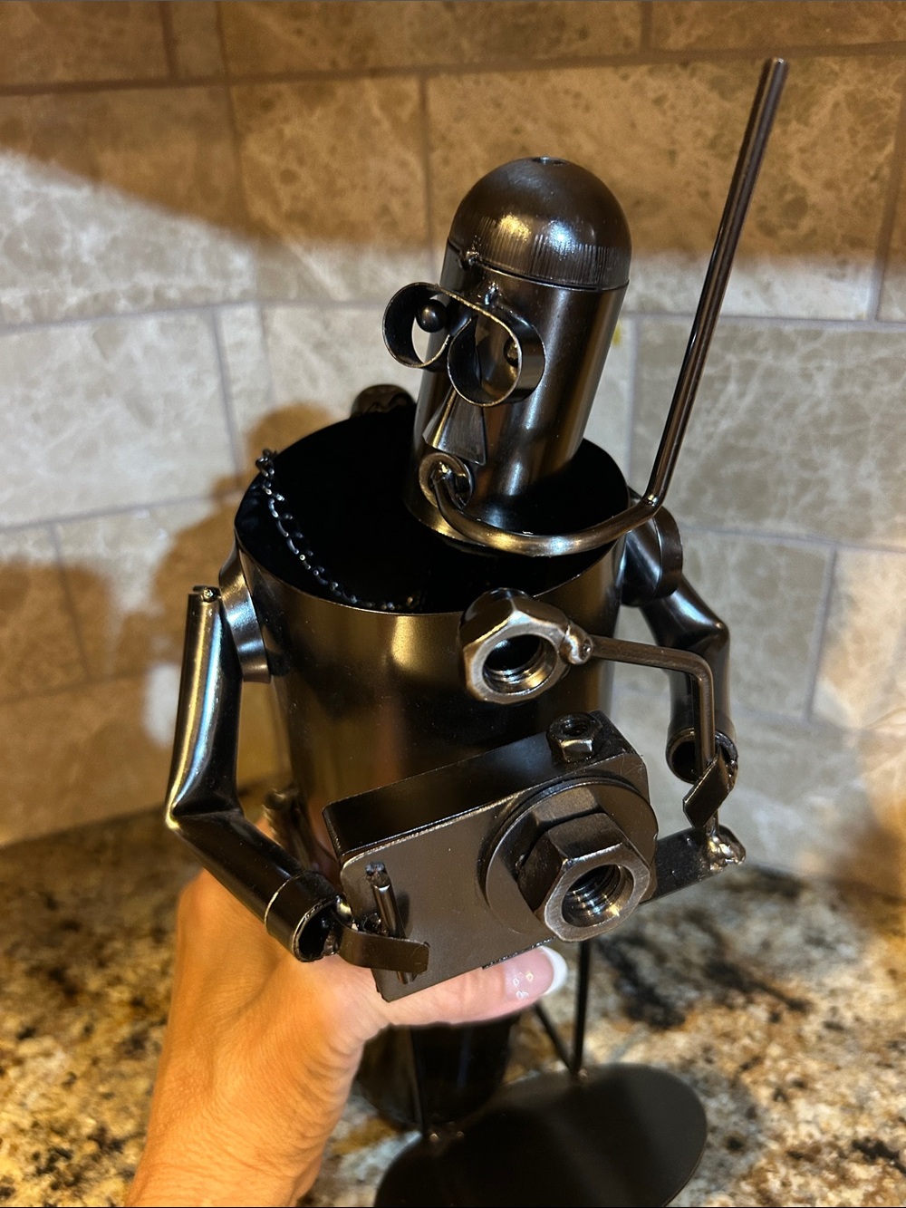 Scuba Diver Wine Bottle Holder will do the trick. scuba gear and camera, Nee - Picture 5 of 9